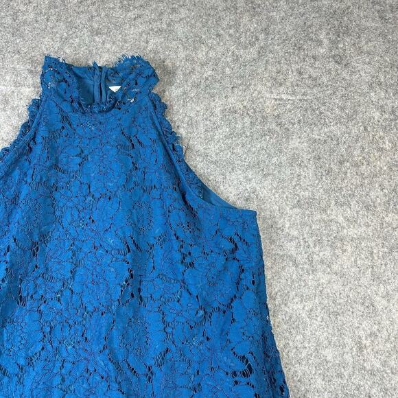 Diane von Furstenberg JEMMIE High Neck Floral Lace Halter Top Size Medium $268 - Picture 5 of 8